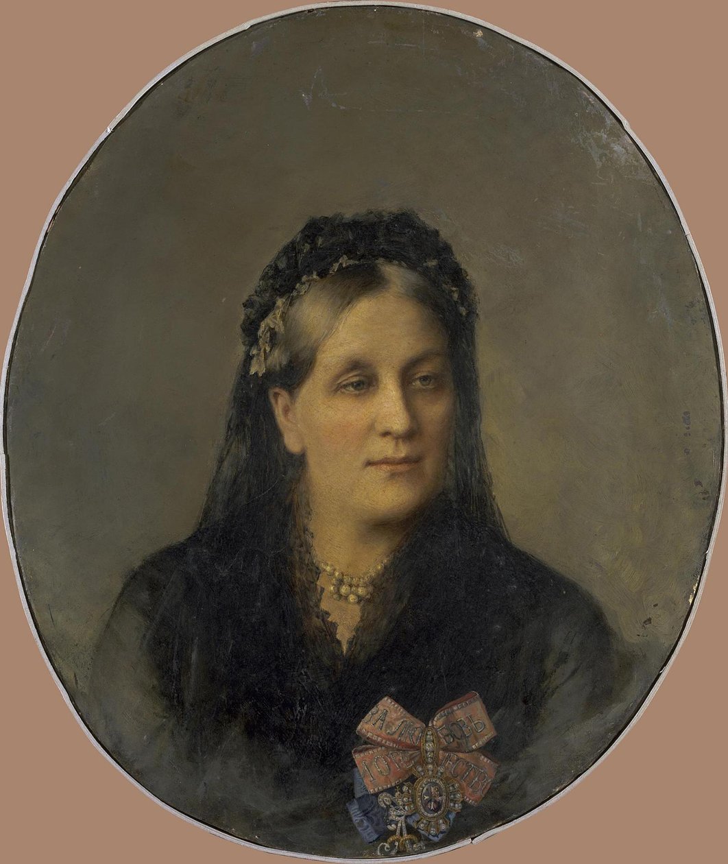 Portrait of Princess Maria Alexandrovna Dolgorukaya, née Apraxina 1816-1892, Second Half of the 19th Century by Unbekannt