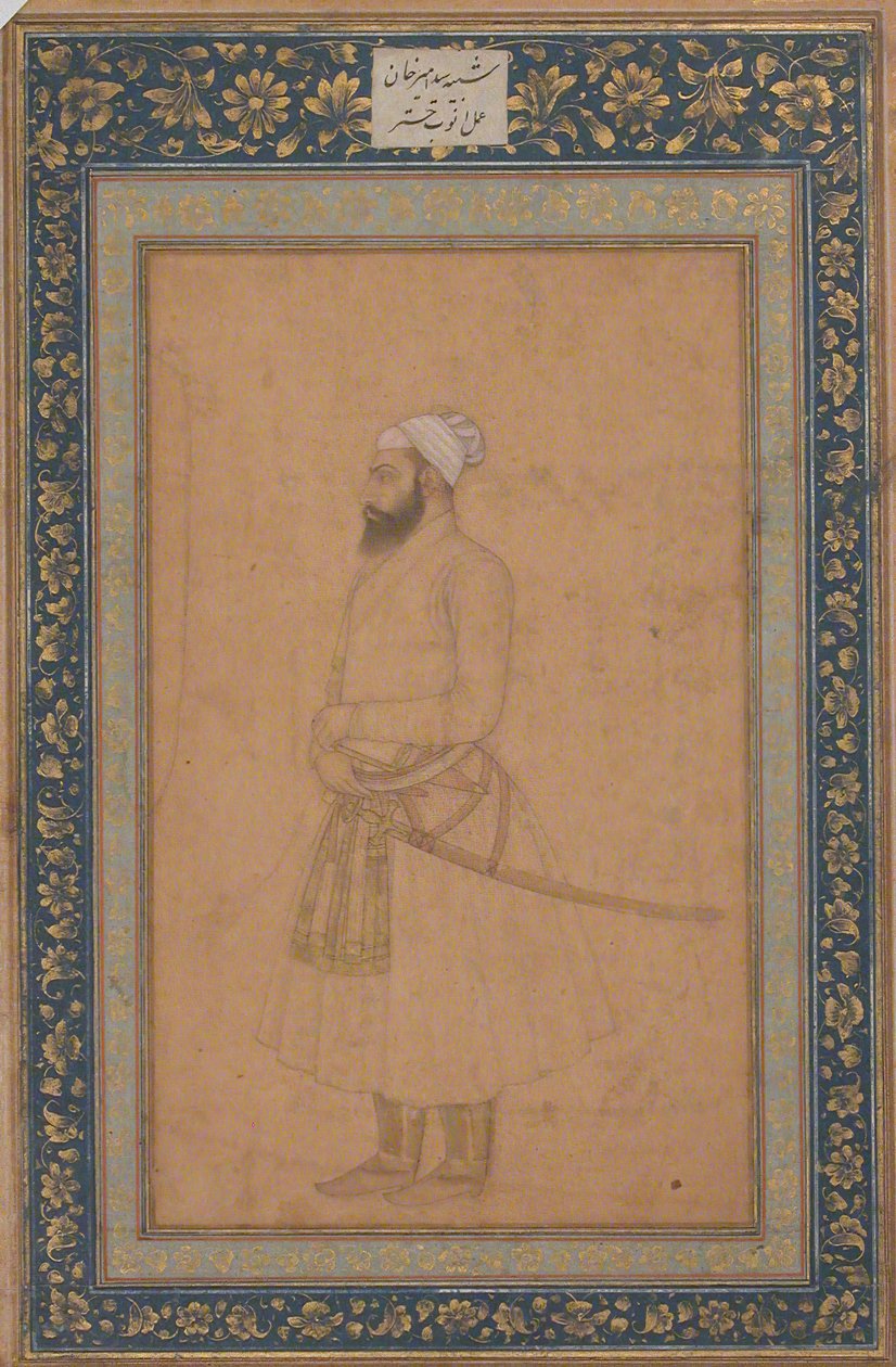 Portrait of Sayyid Amir Khan, Second Half 17th Century by Unbekannt