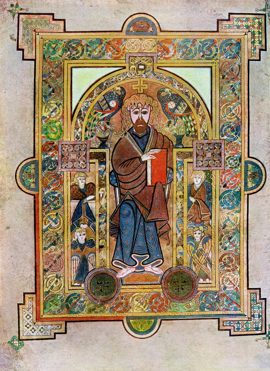Portrait of St Mark or St Luke, 800 AD by Unbekannt
