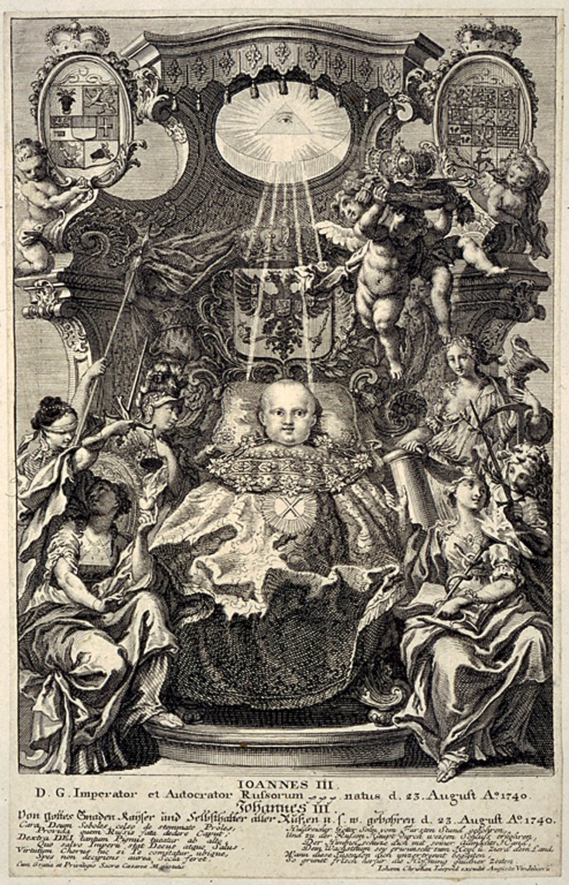 Portrait of Tsar Ivan VI Antonovich of Russia by Unbekannt