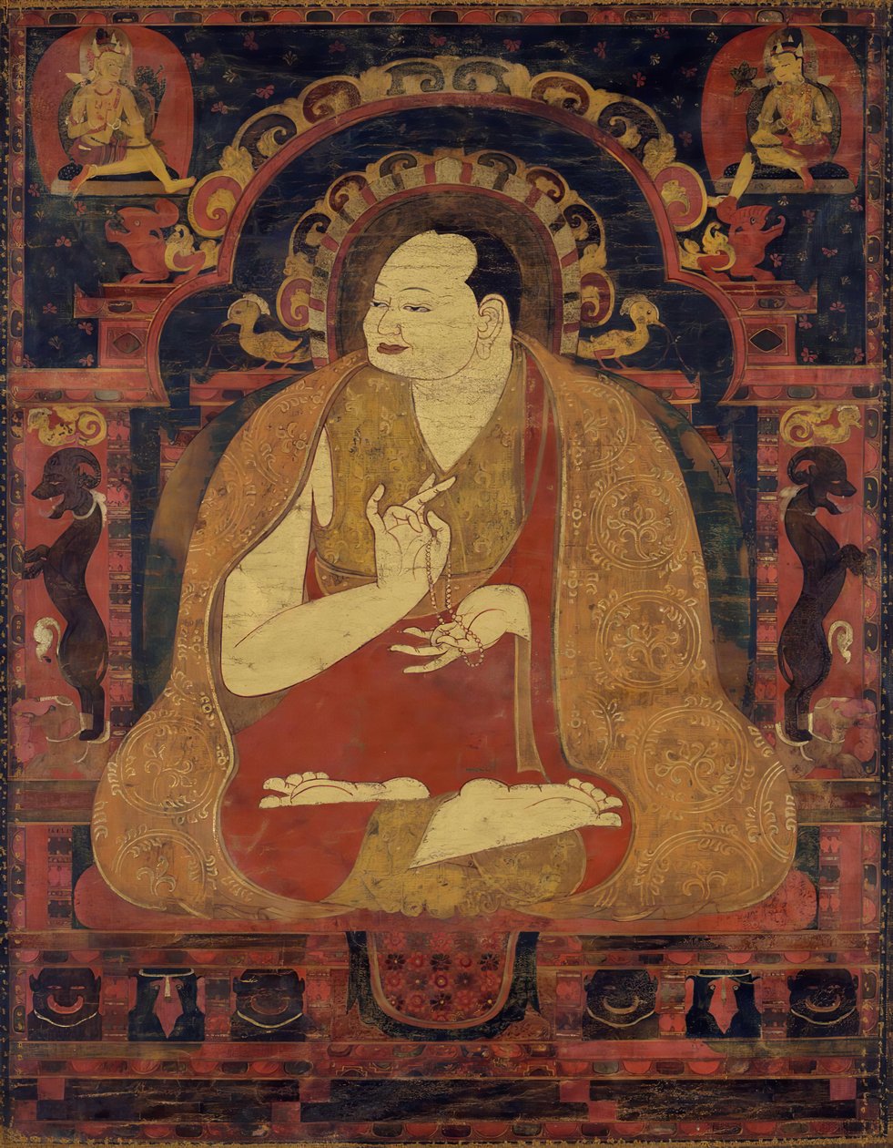 Portrait of a Lama, Possibly Dromton by Unbekannt