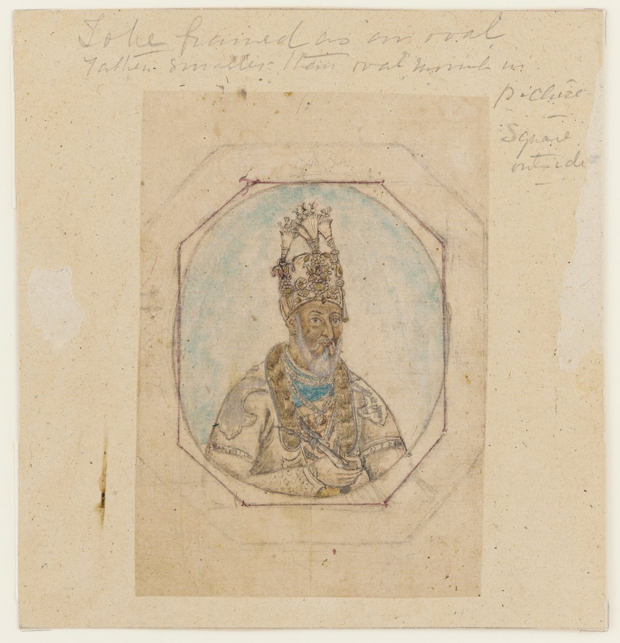 Portrait of a Mughal ruler by Unbekannt