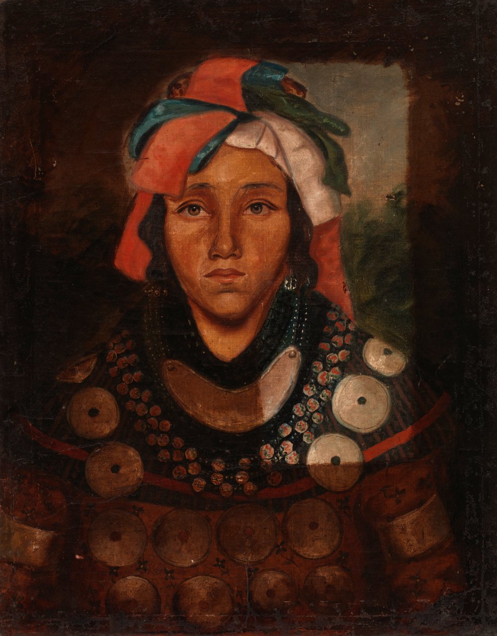 Portrait of a Young Man Seminole Indian by Unbekannt