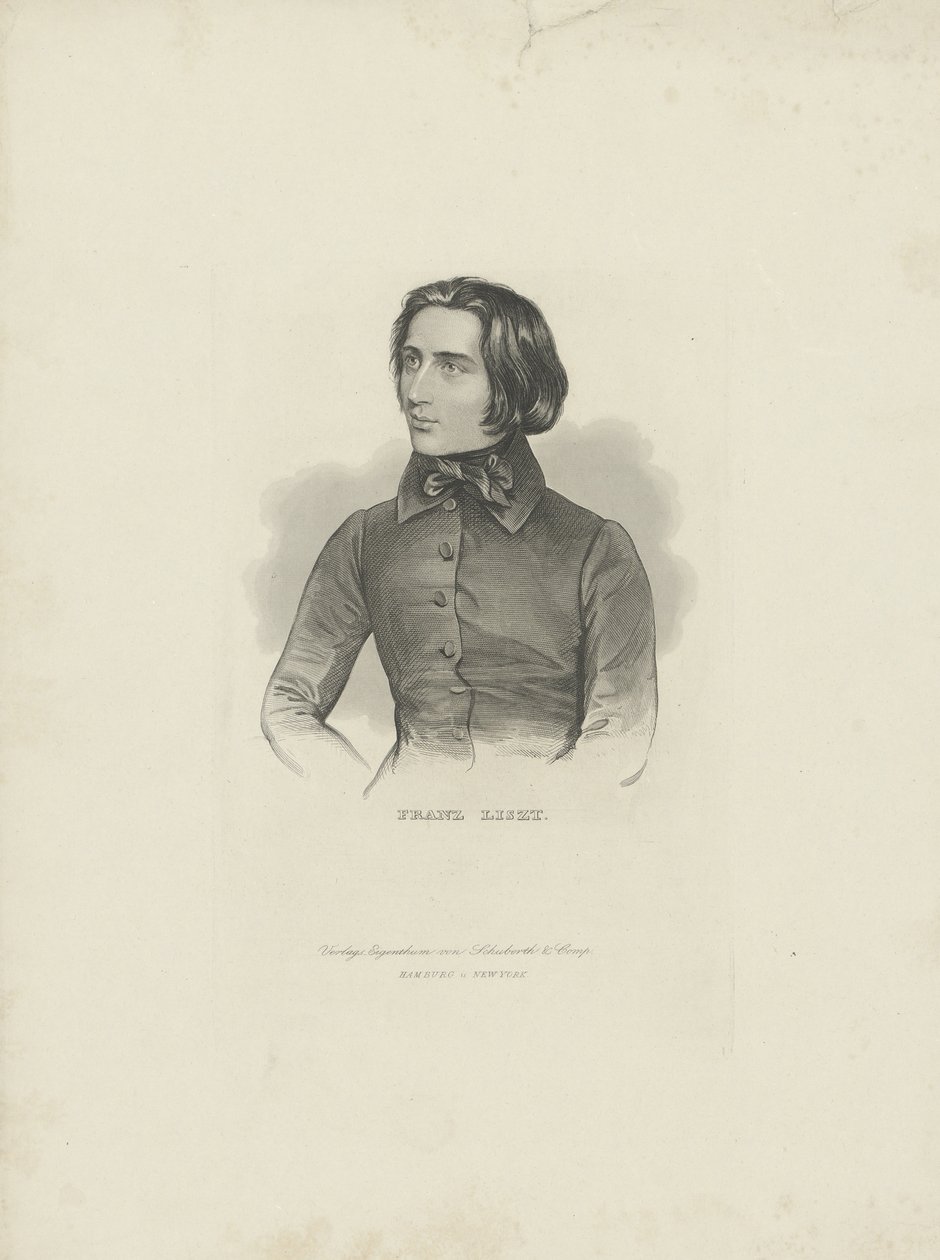 Portrait of the Composer Franz Liszt by Unbekannt