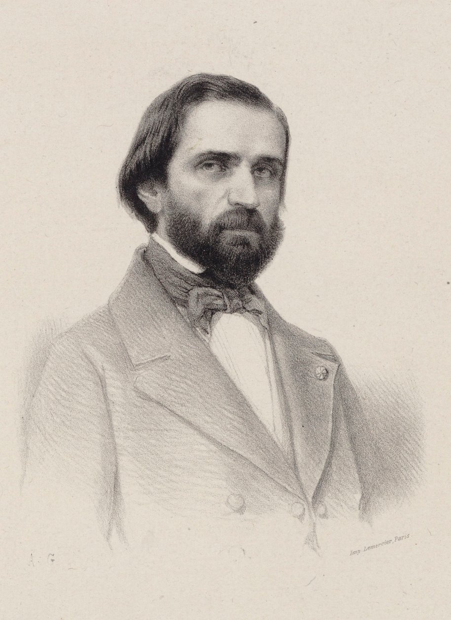 Portrait of the Composer Giuseppe Verdi by Unbekannt