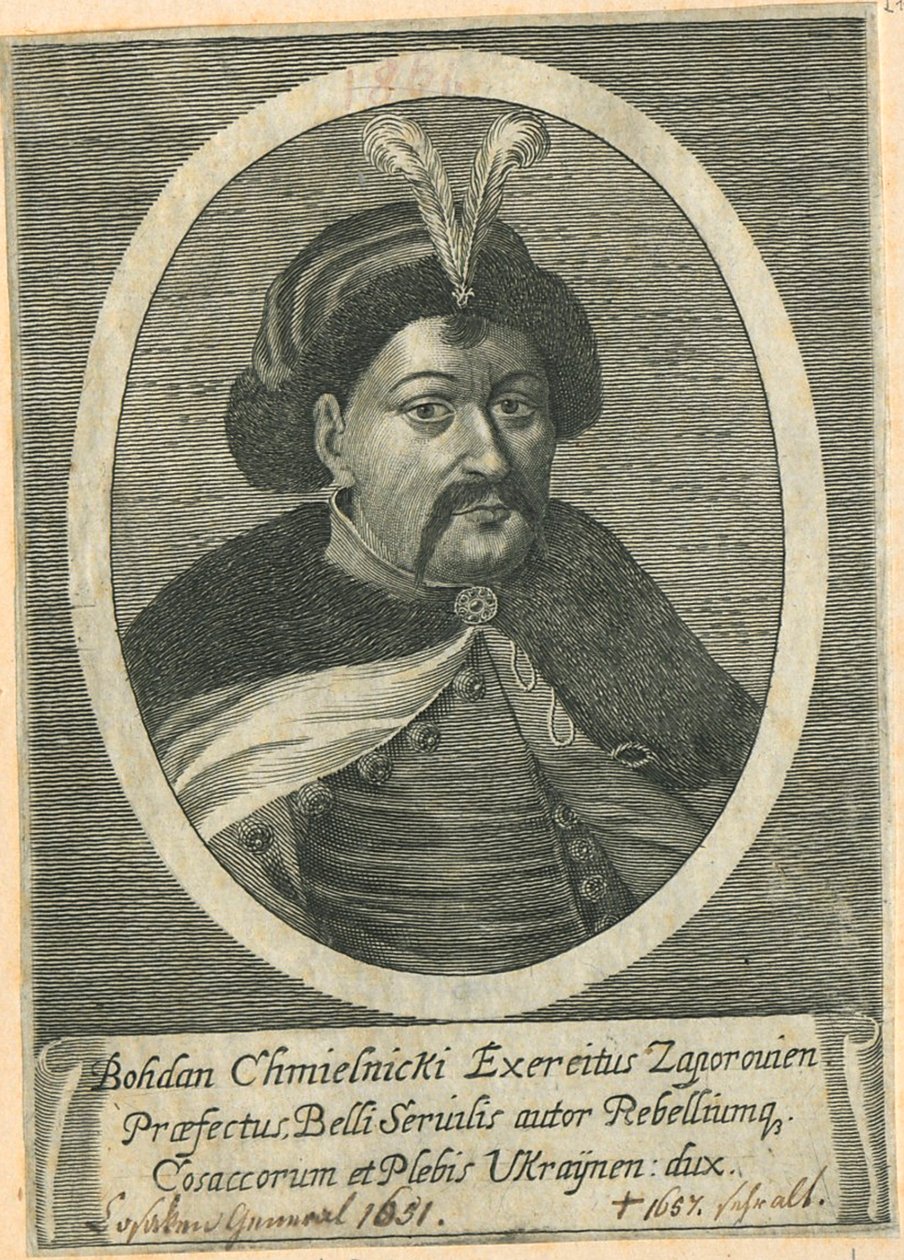 Portrait of the Cossack Hetman of Ukraine Bohdan Khmelnytsky by Unbekannt