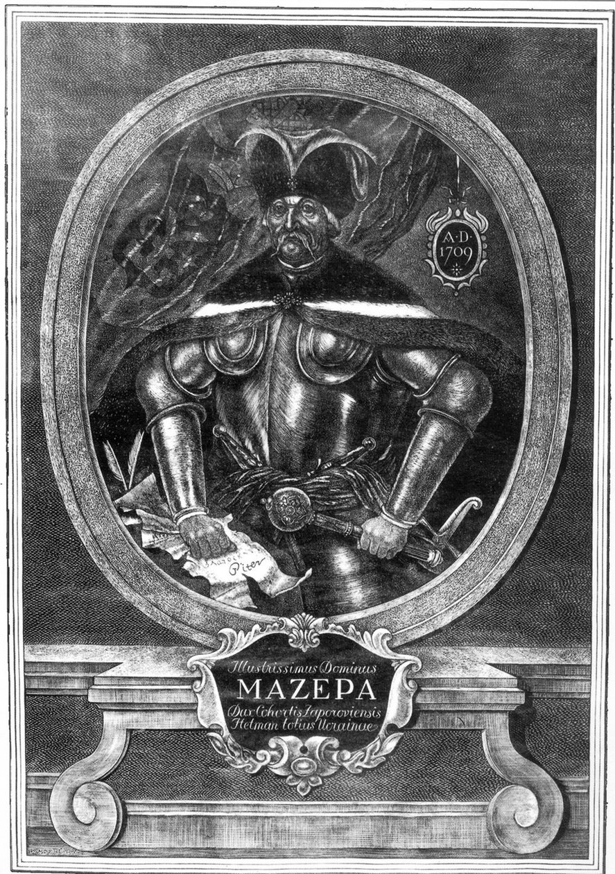 Portrait of the Hetman Ivan Mazepa 1639-1709, 1709 by Unbekannt