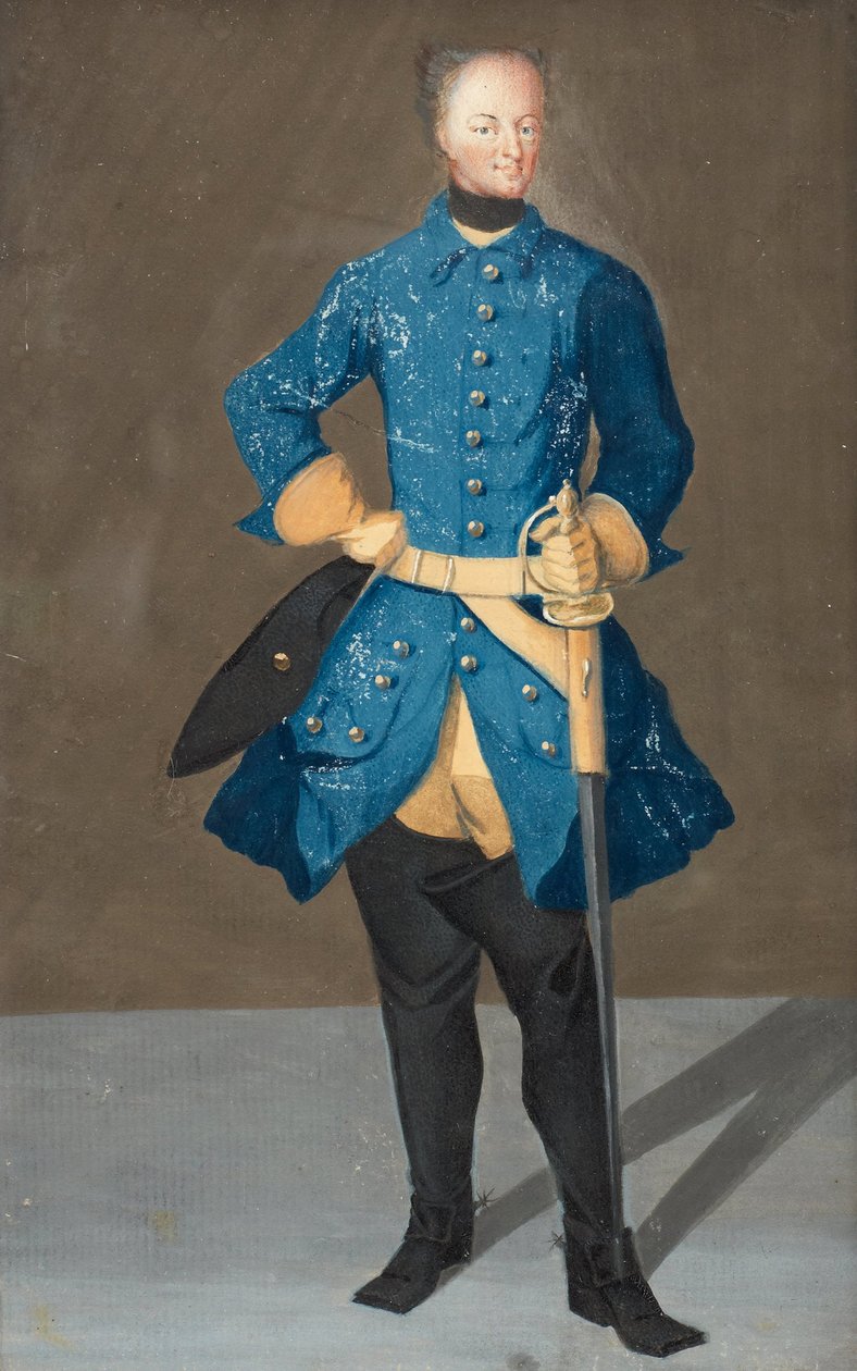 Portrait of King Charles XII of Sweden 1682-1718, 1710s by Unbekannt