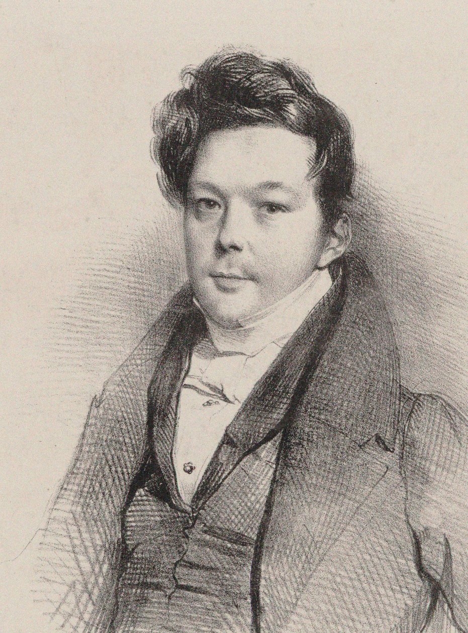 Portrait of the Composer Auguste-Mathieu Panseron 1796-1859 by Unbekannt