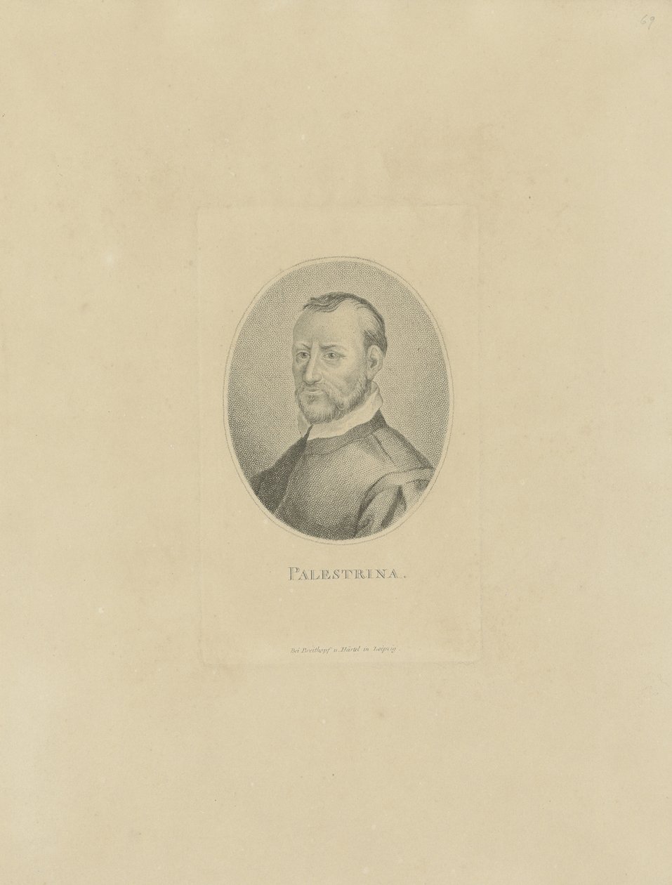 Portrait of the Composer Giovanni Pierluigi da Palestrina by Unbekannt