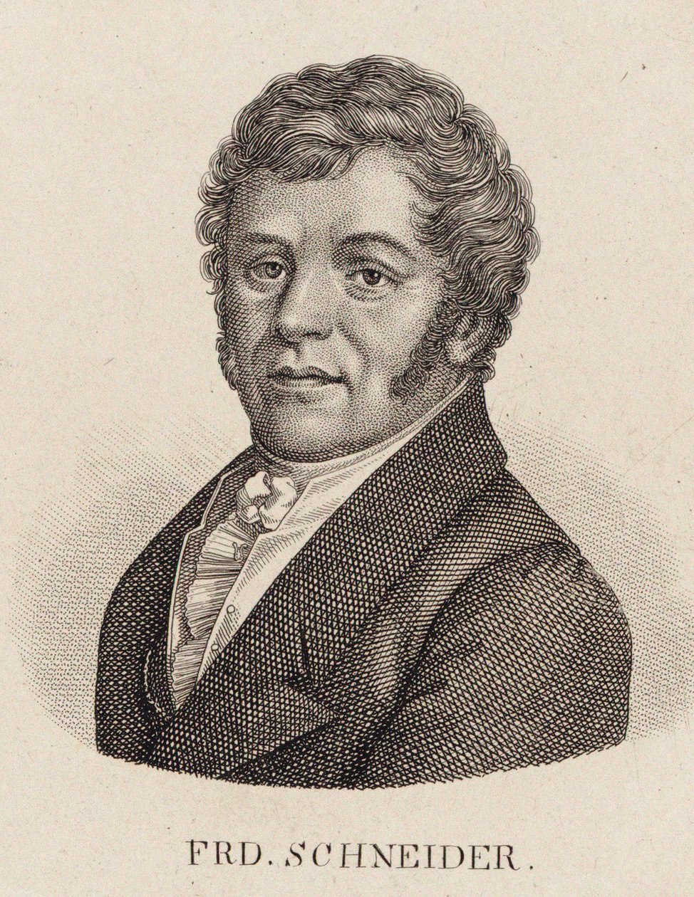 Portrait of the Organist and Composer Friedrich Schneider by Unbekannt