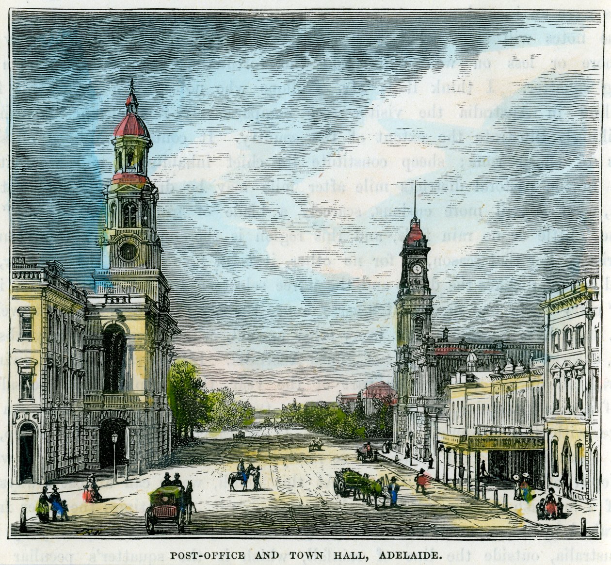 Post Office and Town Hall, Adelaide, South Australia, Australia by Unbekannt