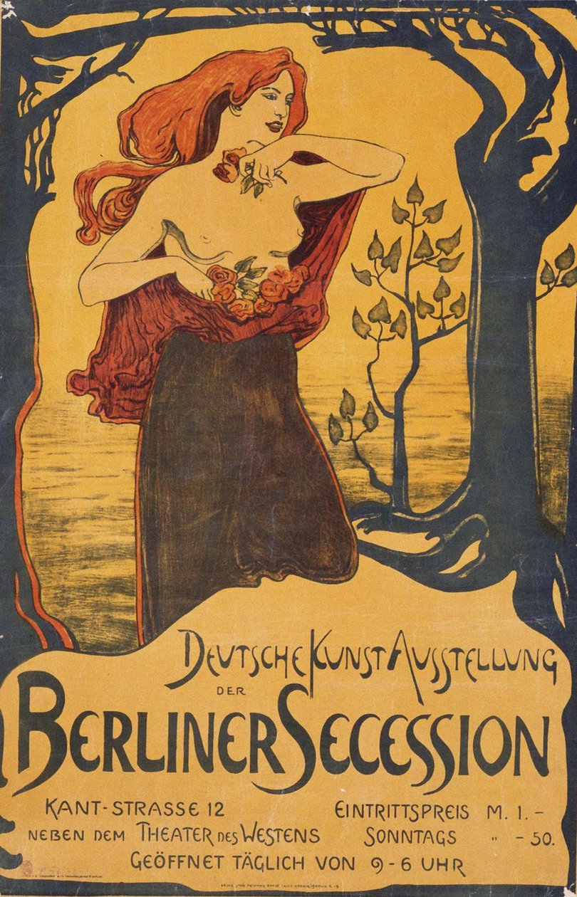Poster for the Berlin Secession Exhibition by Unbekannt