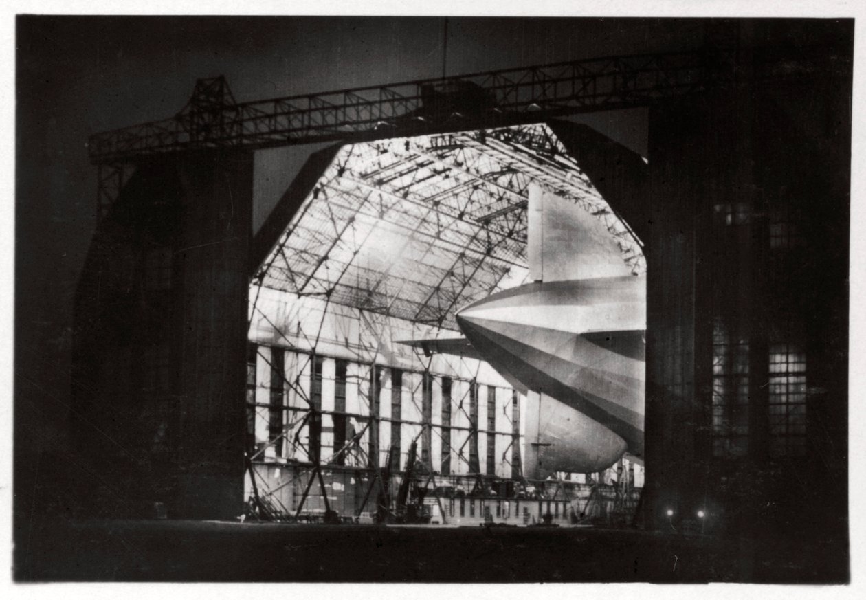 Preparations for a night flight, Zeppelin LZ 127 Graf Zeppelin, 1933 by Unbekannt