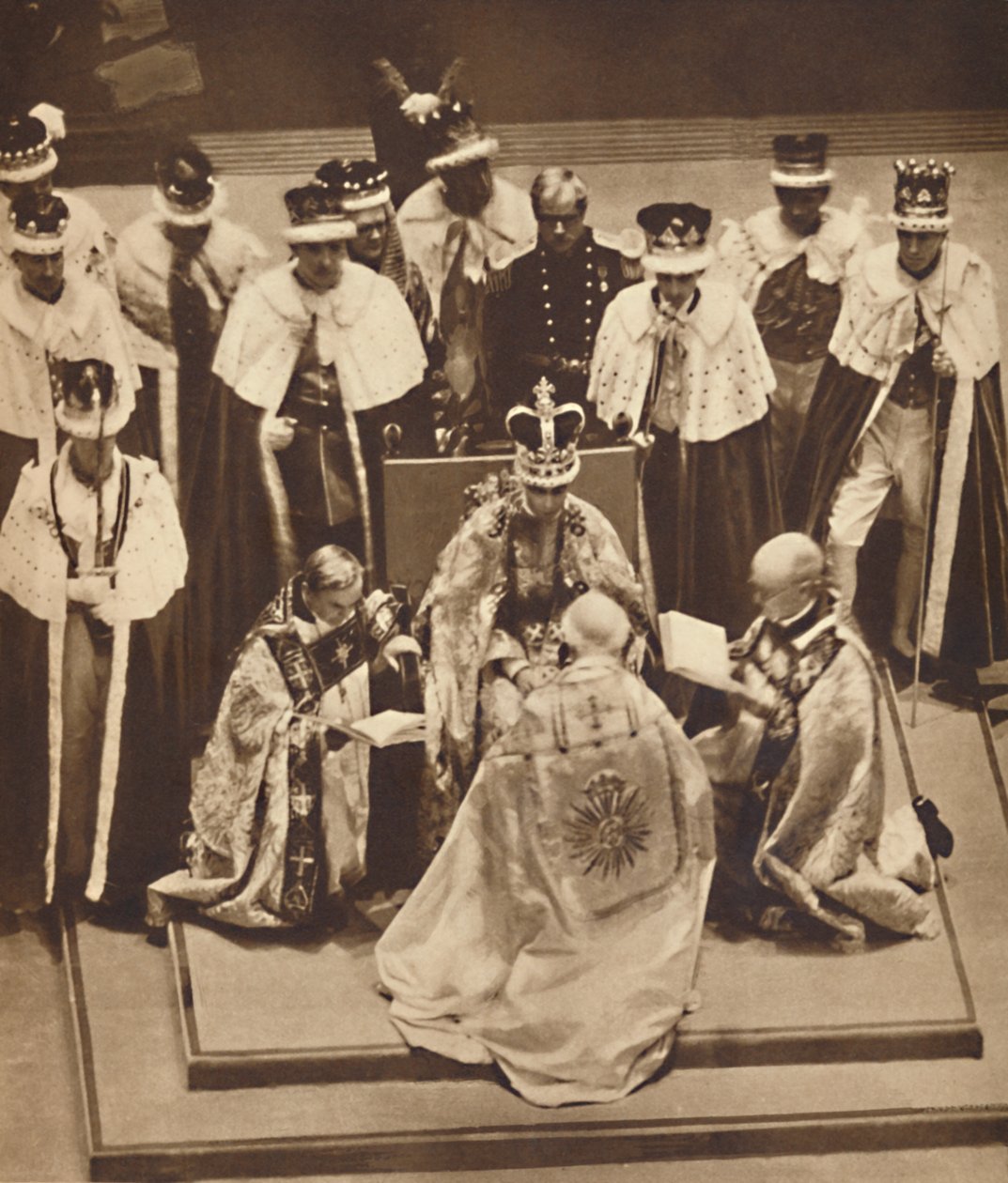 Primate Kneels at the King