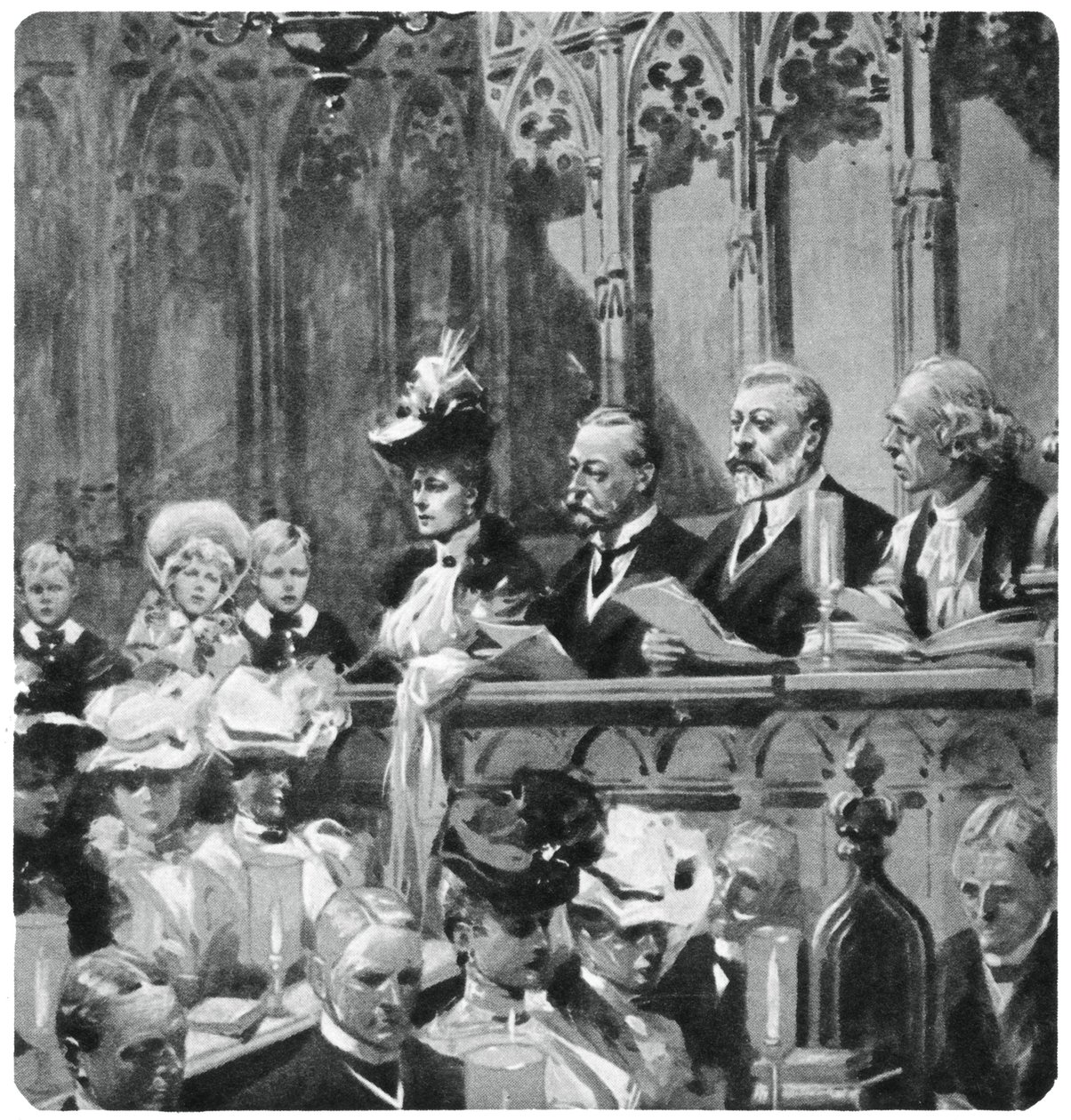 Prince Albert at the Abbey Thanksgiving Service for His Parents