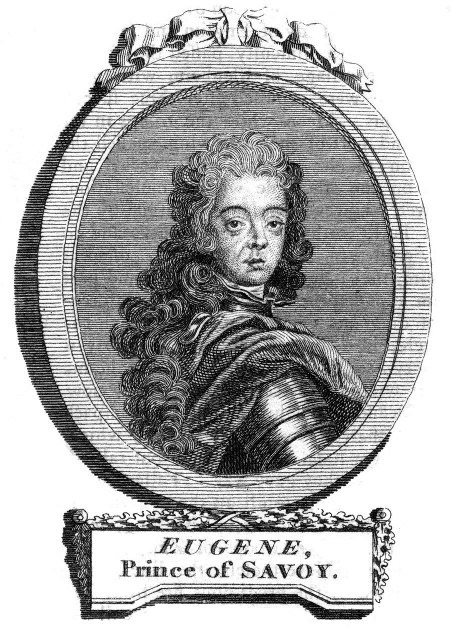Prince Eugene of Savoy, general in the Austrian army by Unbekannt
