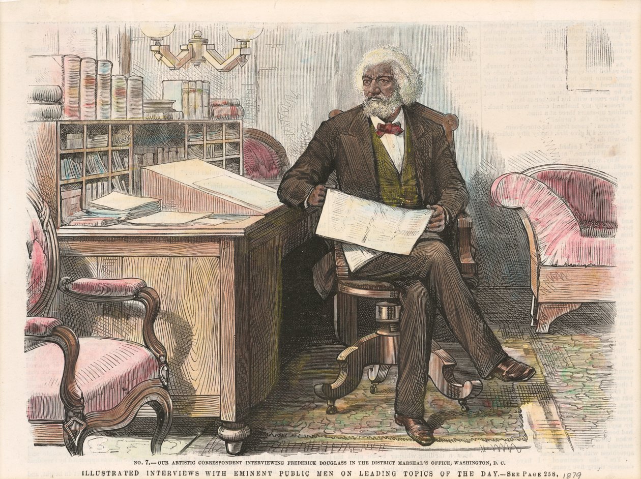 Print of Frederick Douglass by Unbekannt