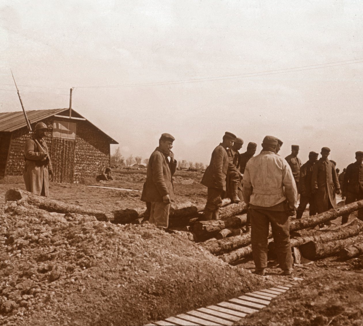 Prisoners, Chalons, northern France by Unbekannt