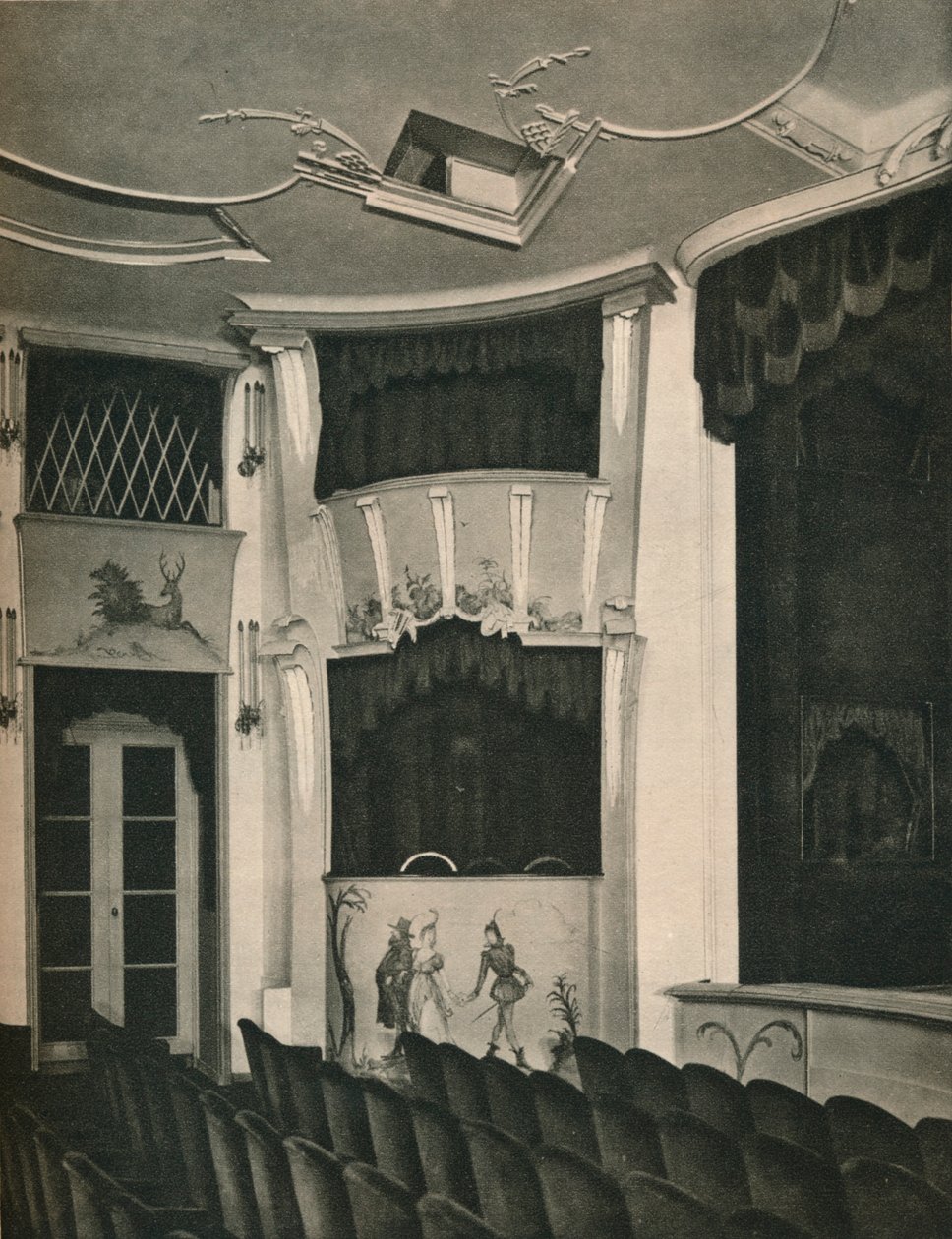 Proscenium and Stage Boxes in the Komodie Theatre, Berlin by Unbekannt