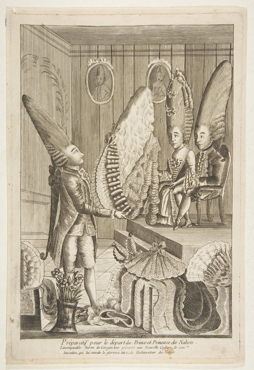 Preparations for the Departure of the Prince and Princess of the Dwarfs. The Incomparable Baron by Unbekannt