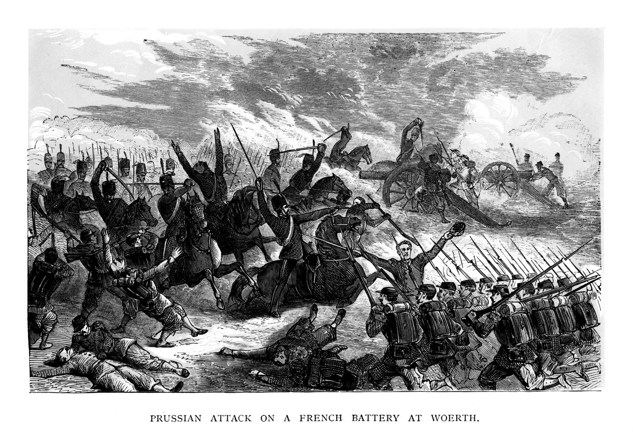 Prussian Attack on a French Battery at Woerth by Unbekannt