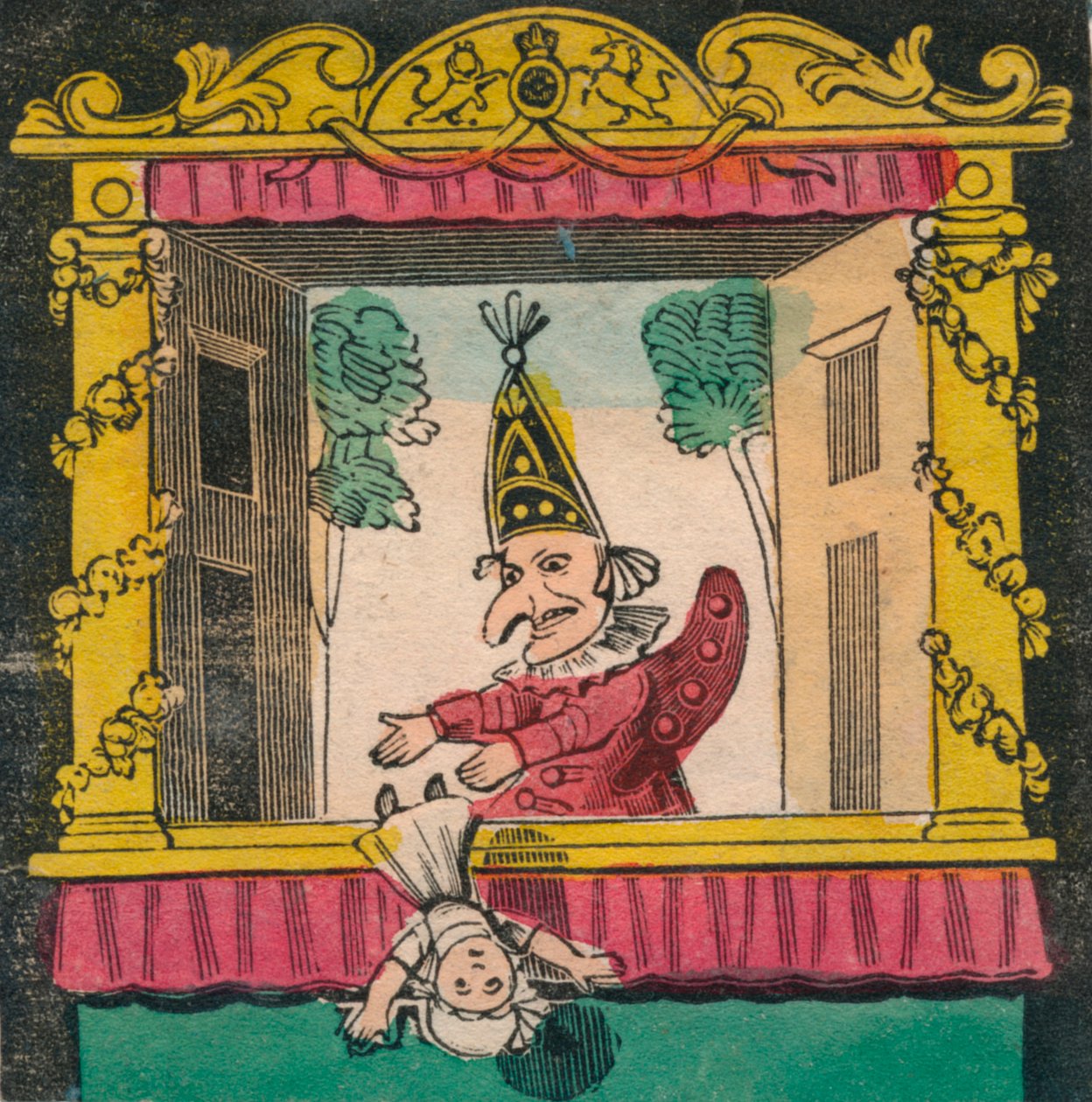 Punch dropping the baby, late 18th-early 19th century by Unbekannt