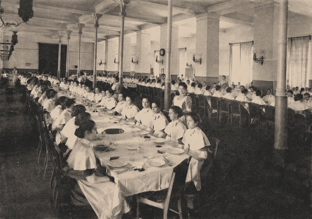 Pupils of the Smolny Institute for Noble Maidens in the Canteen by Unbekannt