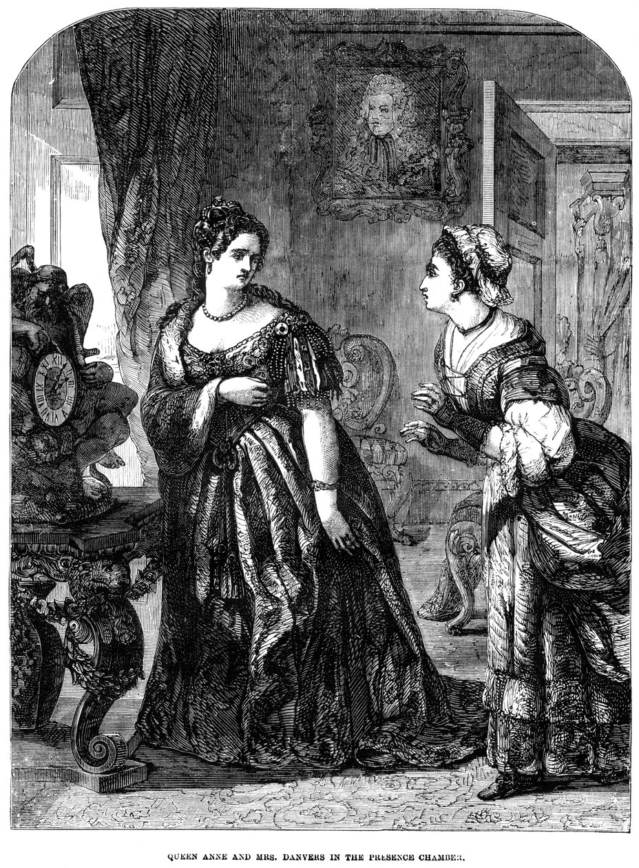 Queen Anne 1665-1714 and Mrs Danvers in the Presence Chamber by Unbekannt