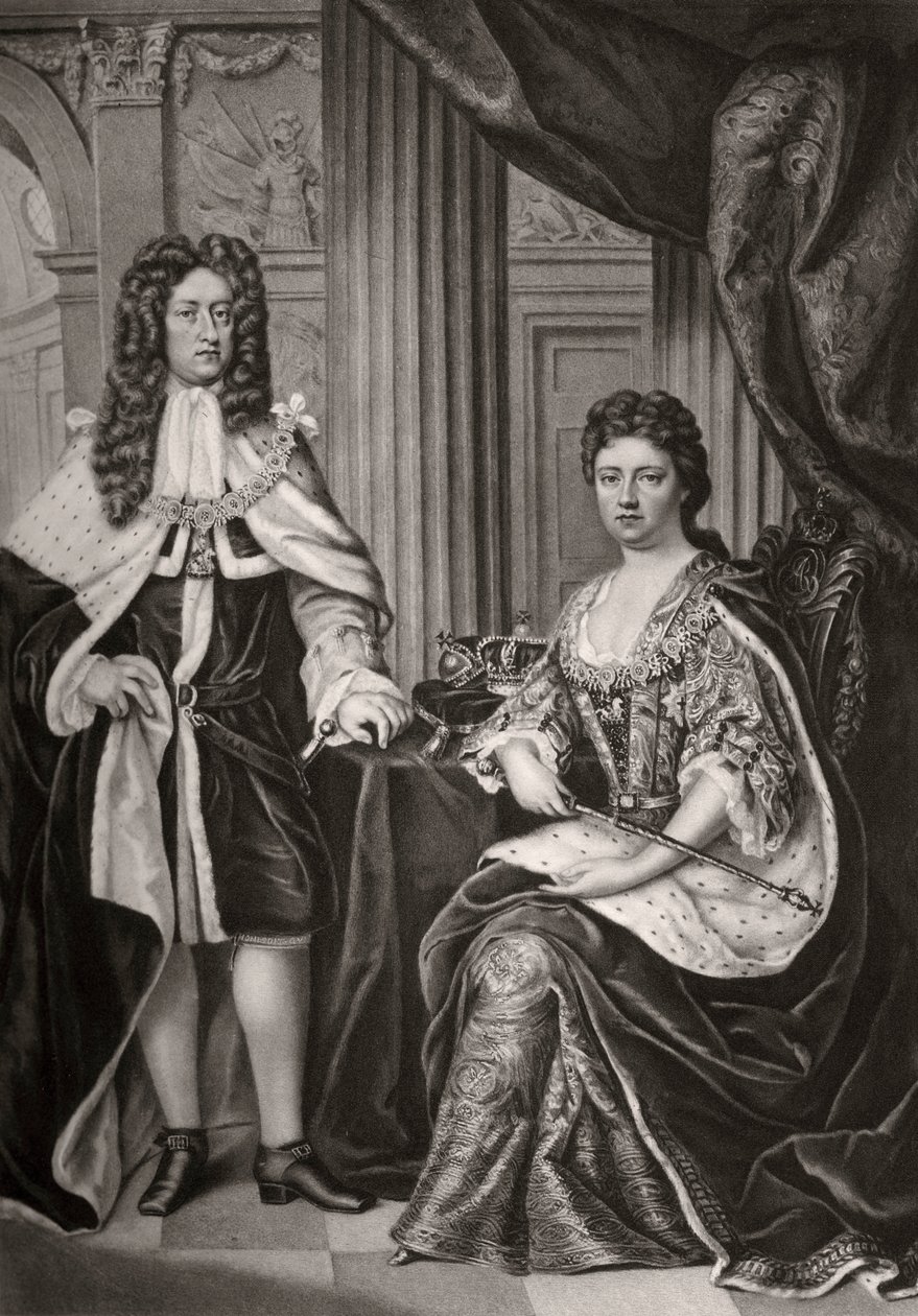 Queen Anne and Prince George of Denmark, Late 17th or Early 18th Century, 1906 by Unbekannt