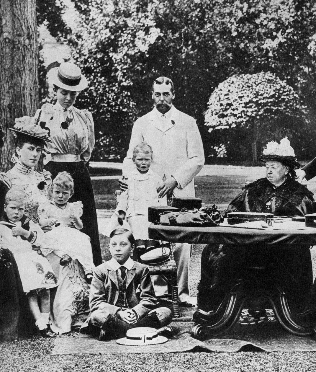 Queen Victoria and Family at Osborne House by Unbekannt