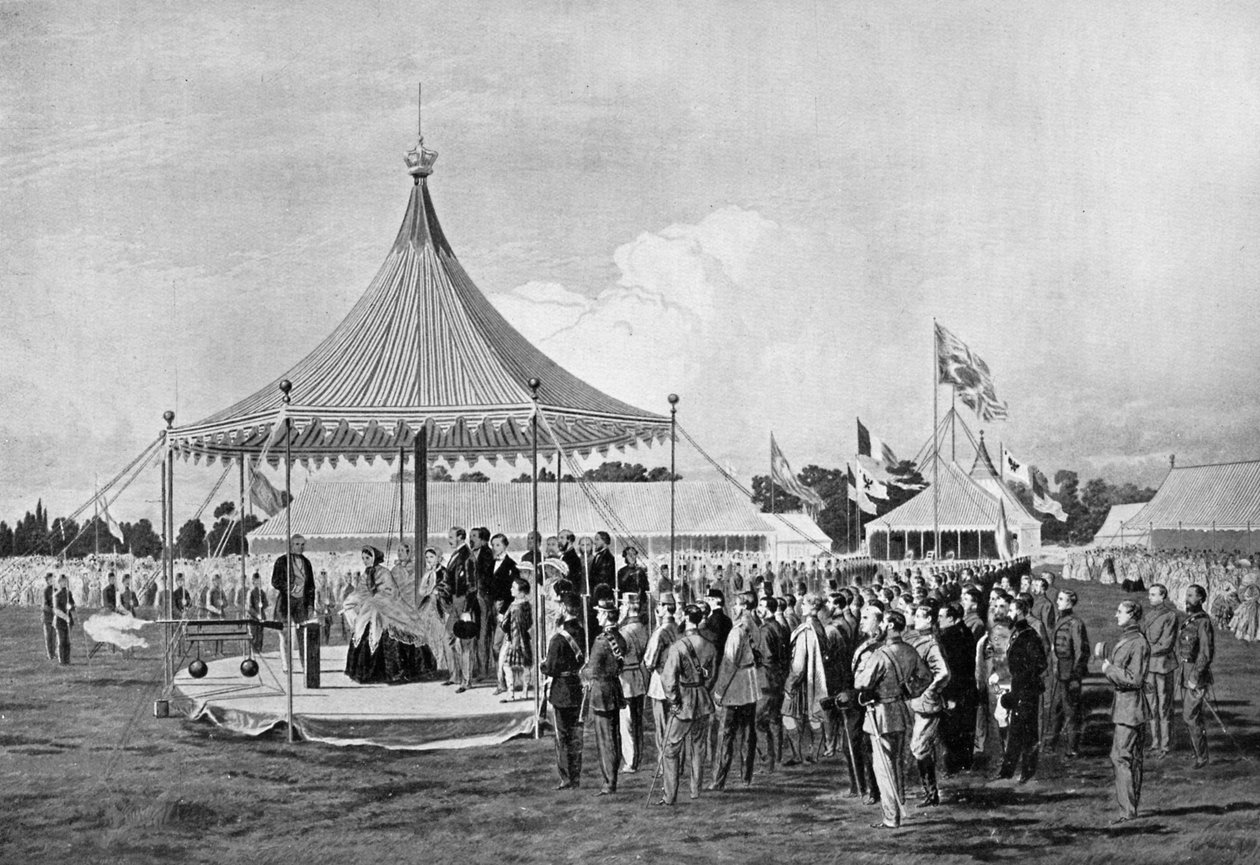 Queen Victoria Firing the First Shot at Wimbledon, July 1860 by Unbekannt