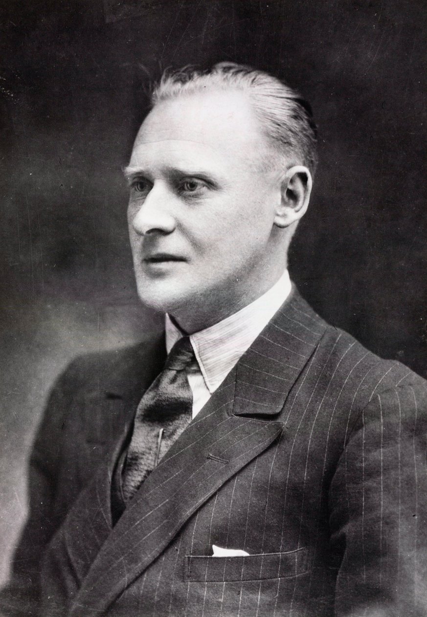 R J Mitchell, English aircraft designer, c 1933 by Unbekannt