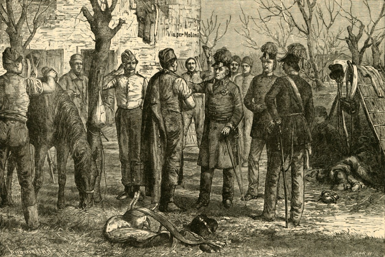 Radetsky After the Victory at Novara by Unbekannt