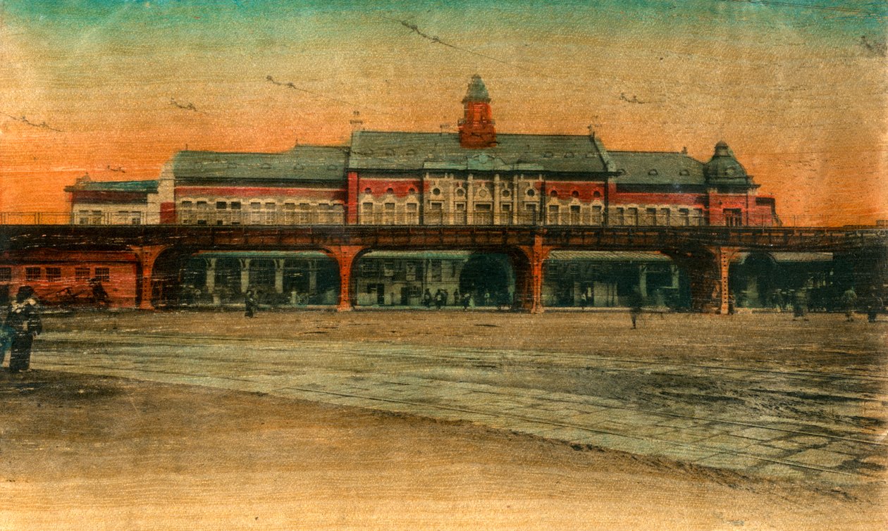 Railway Station, Yokohama, 20th century by Unbekannt
