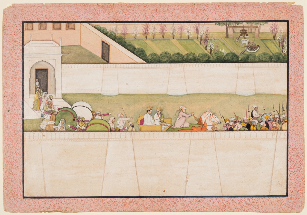 Ramas Brothers Bharata and Shatrughna set out from Ayodhya to find Rama and Lakshmana by Unbekannt