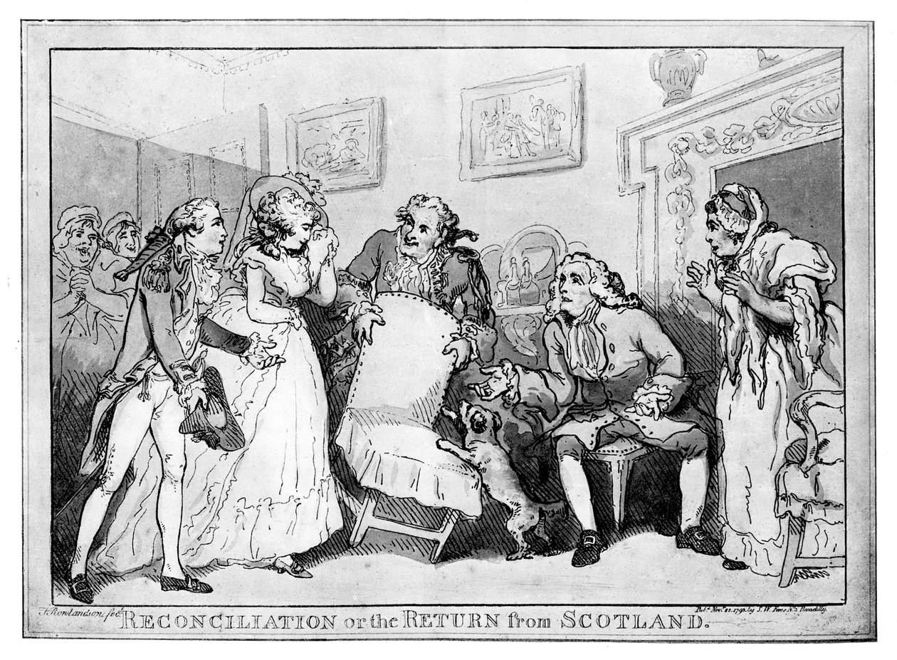 Reconciliation or the Return from Scotland by Unbekannt