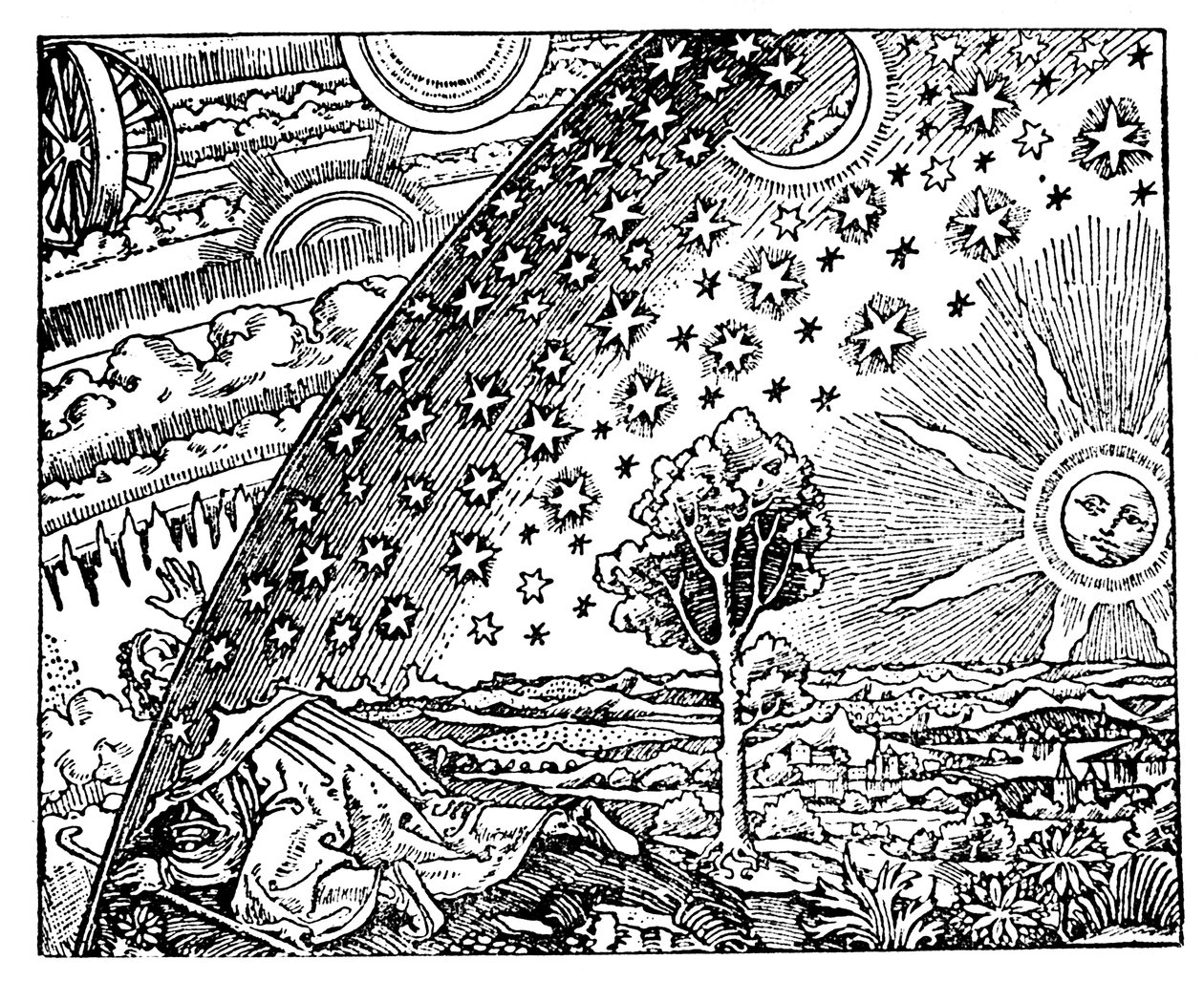 Reconstruction of a Medieval Conception of the Universe (19th century) by Unbekannt