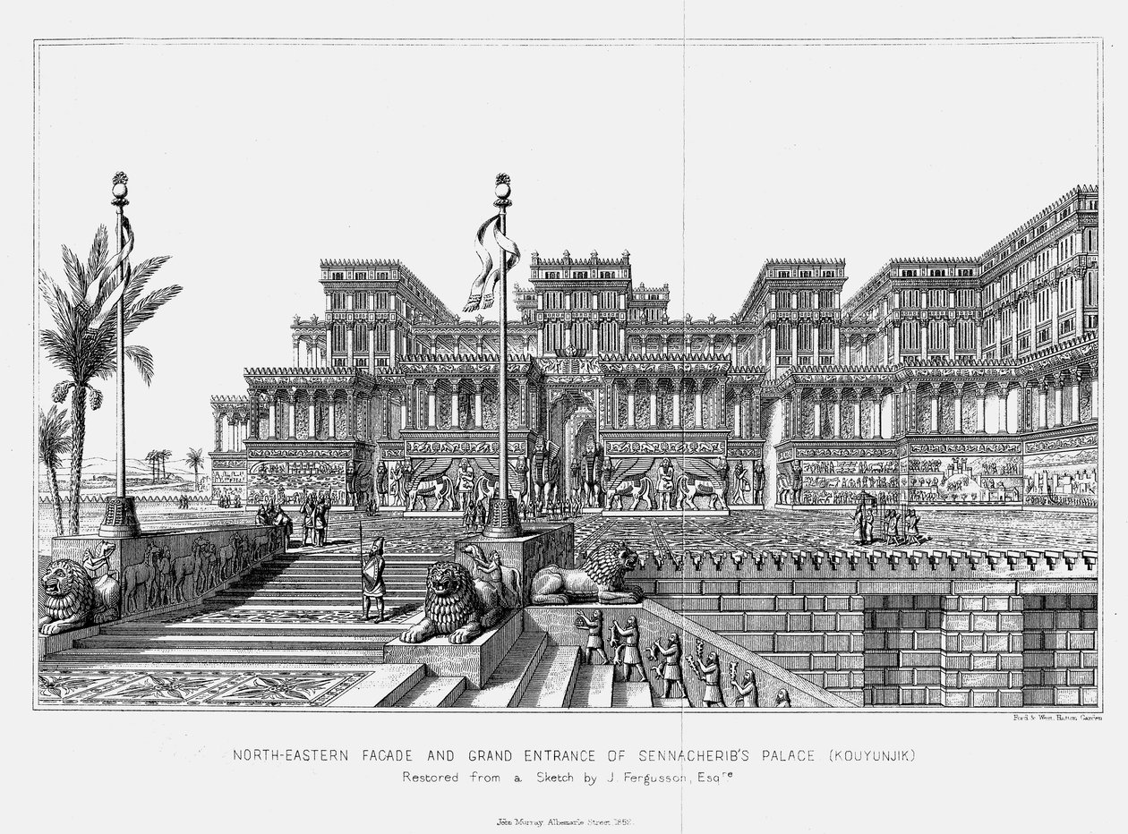 Reconstruction of the north-eastern façade of Sennacherib