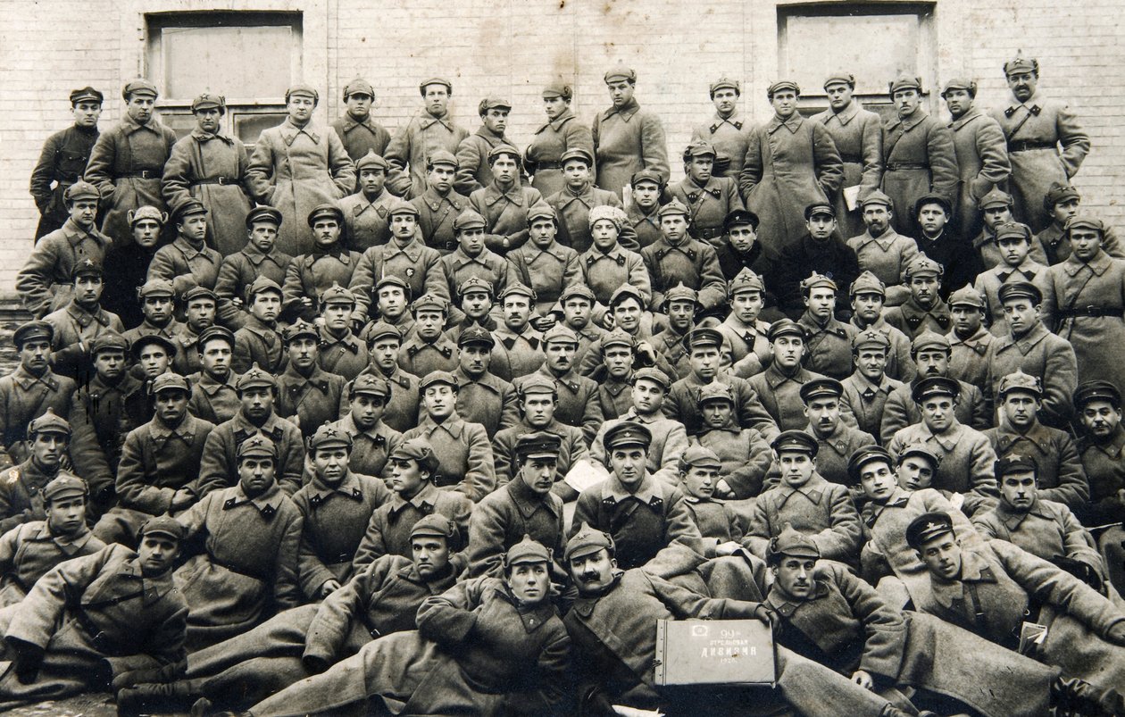 Red Army soldiers of the 99th Infantry Division by Unbekannt