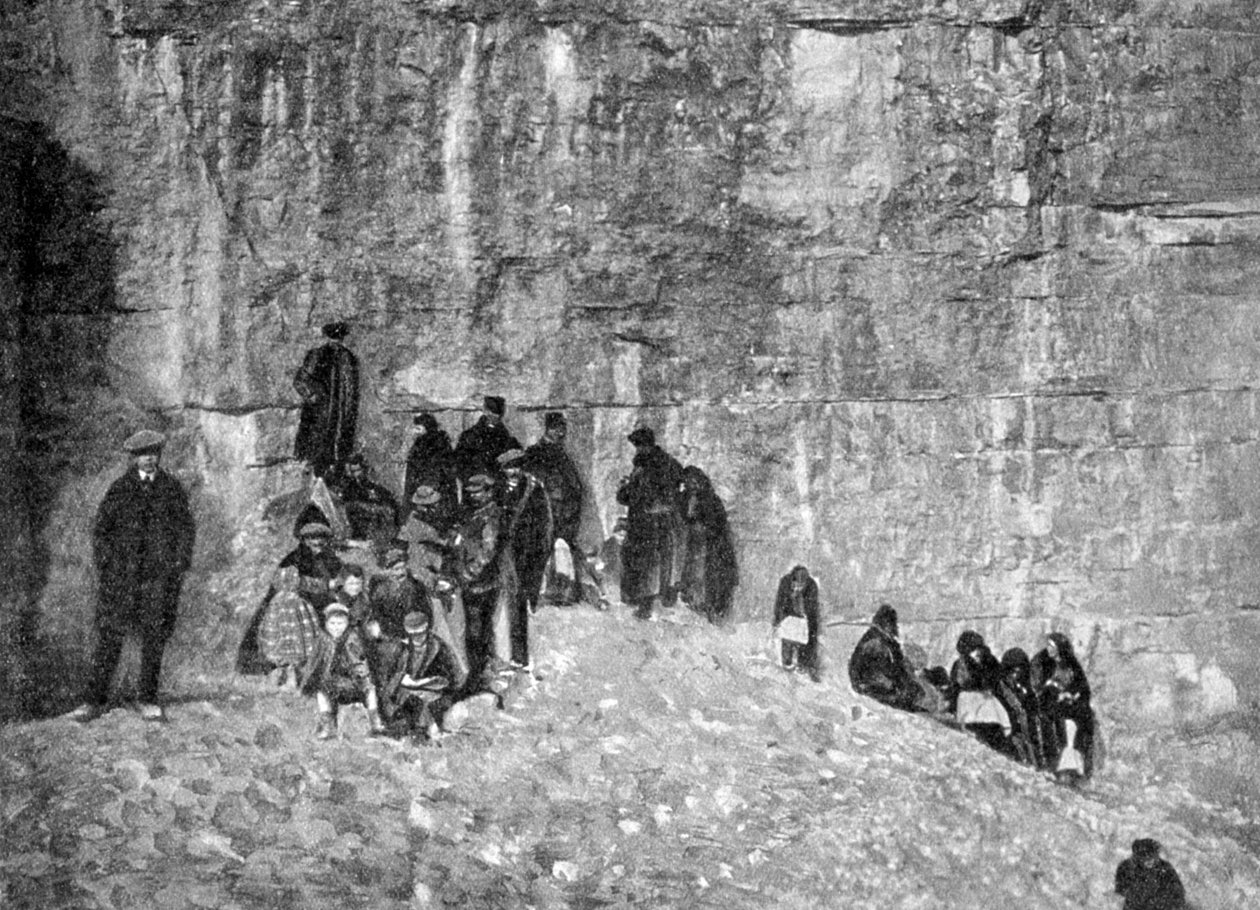 Refugees, Belleville Heights, During the Bombardment of Verdun, France, World War I by Unbekannt