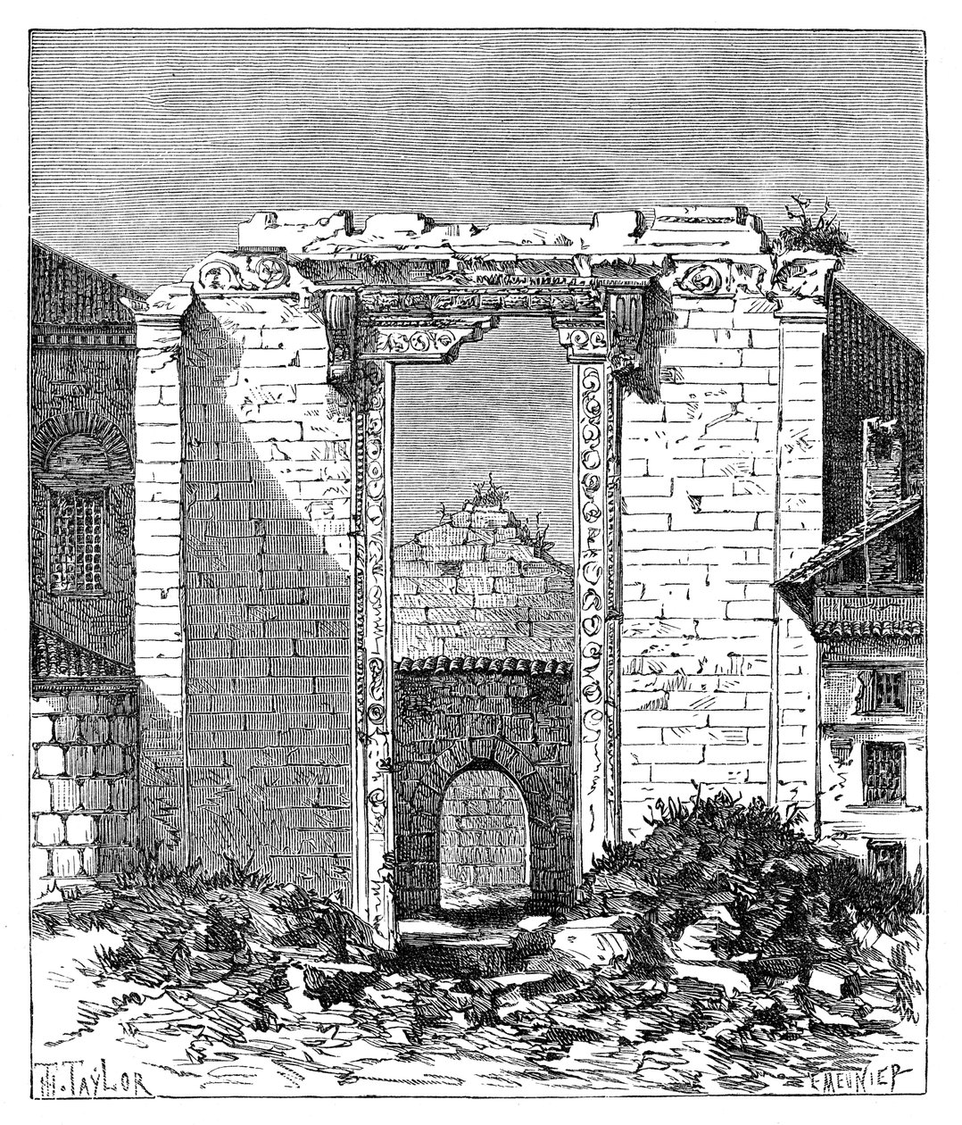 Remains of the Temple of Augustus and Rome, Ankara, Turkey by Unbekannt