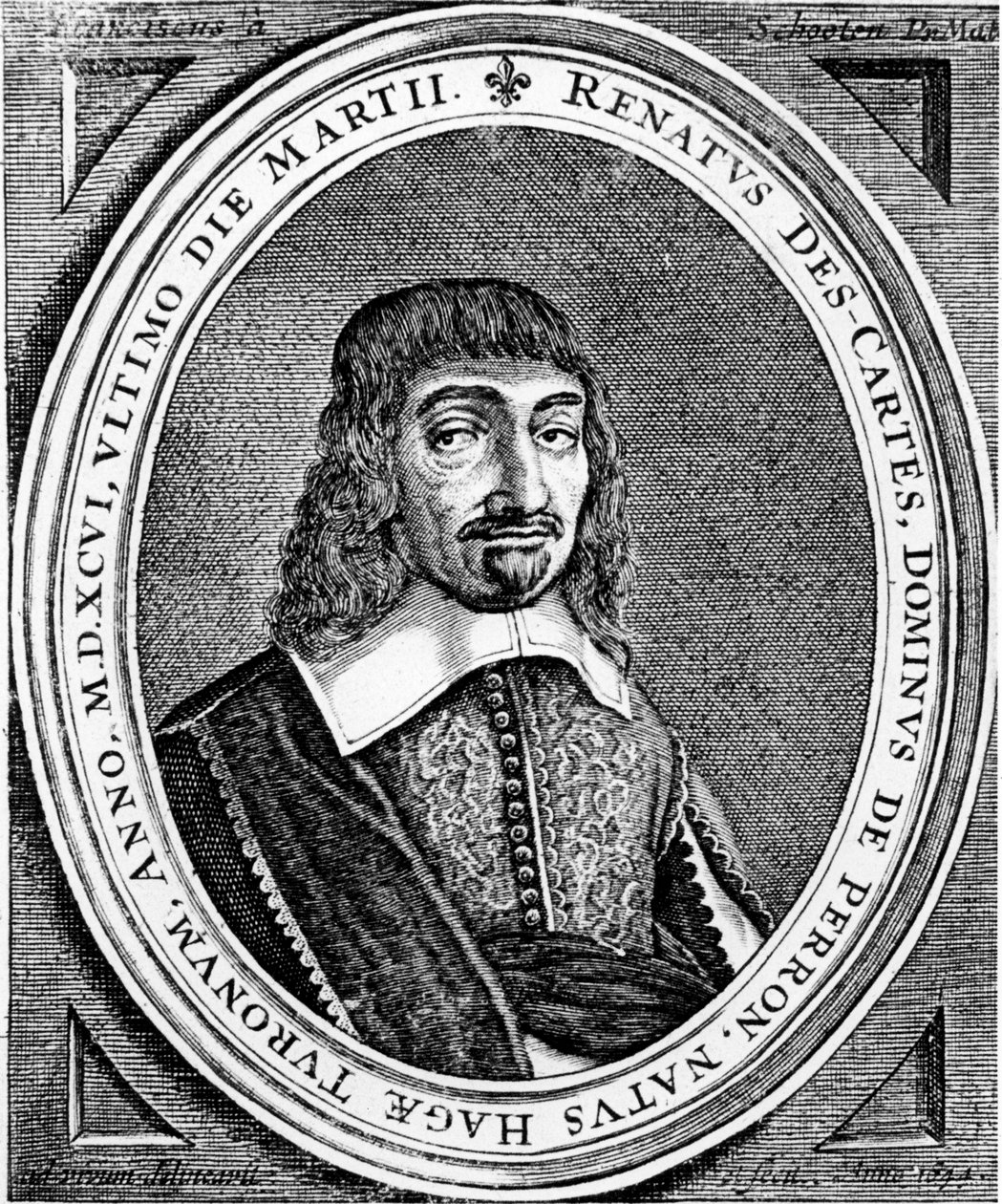 Rene Descartes, French philosopher and mathematician, 1672 by Unbekannt
