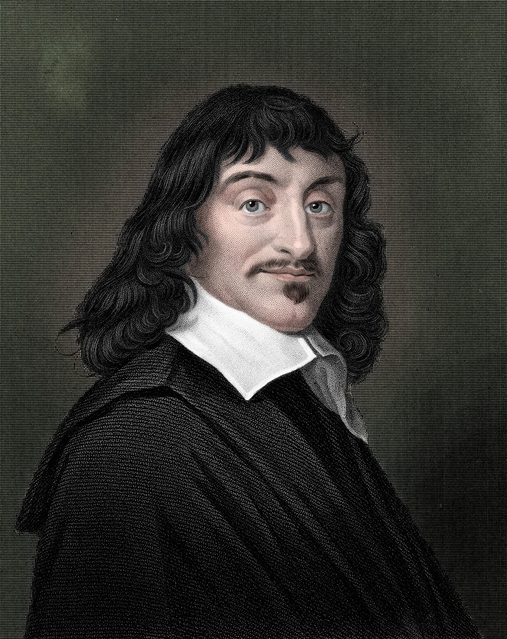 Rene Descartes, French philosopher and mathematician by Unbekannt