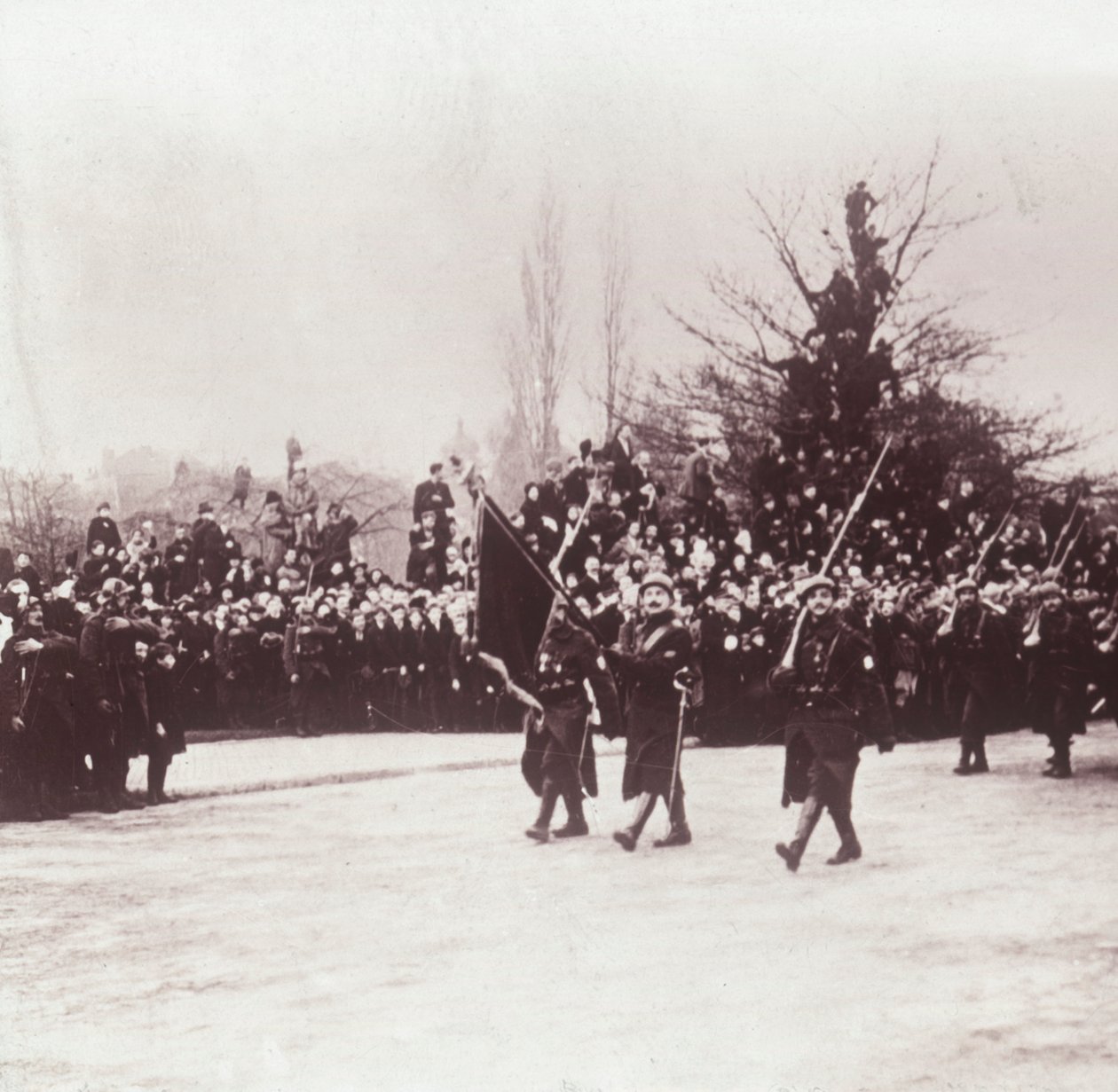 Return of the Belgians to Liège, Belgium, c1914-c1918 by Unbekannt