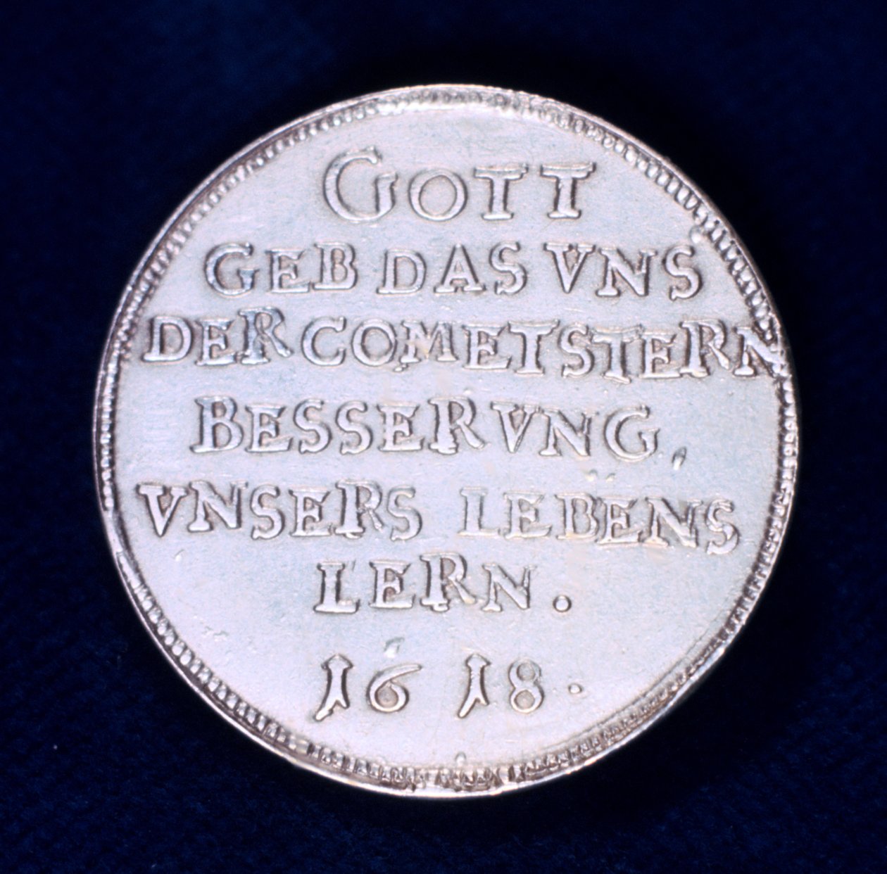 Reverse of a medal commemorating the brilliant comet of November 1618 by Unbekannt