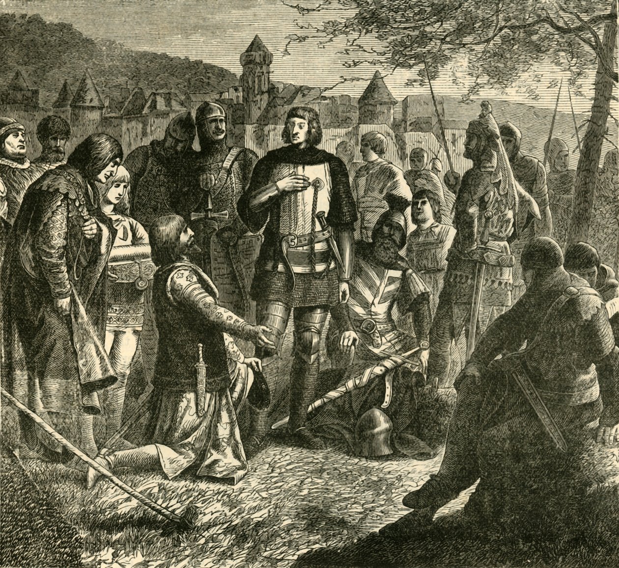 Rodolph of Hapsburg Receiving News of His Election as Sovereign of Germany 1273, 1890 by Unbekannt