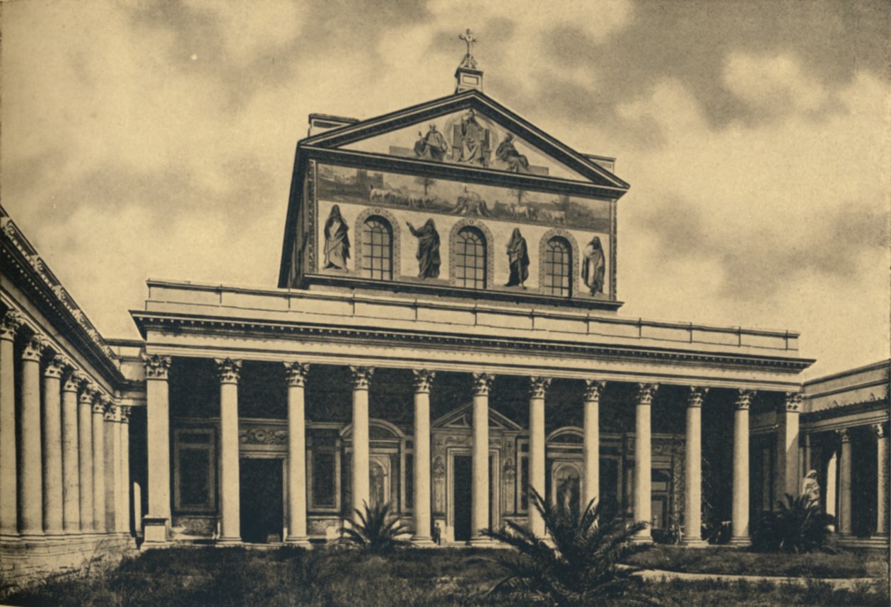 Principal Facade of the Basilica of St. Paul Outside the Walls, Rome by Unbekannt