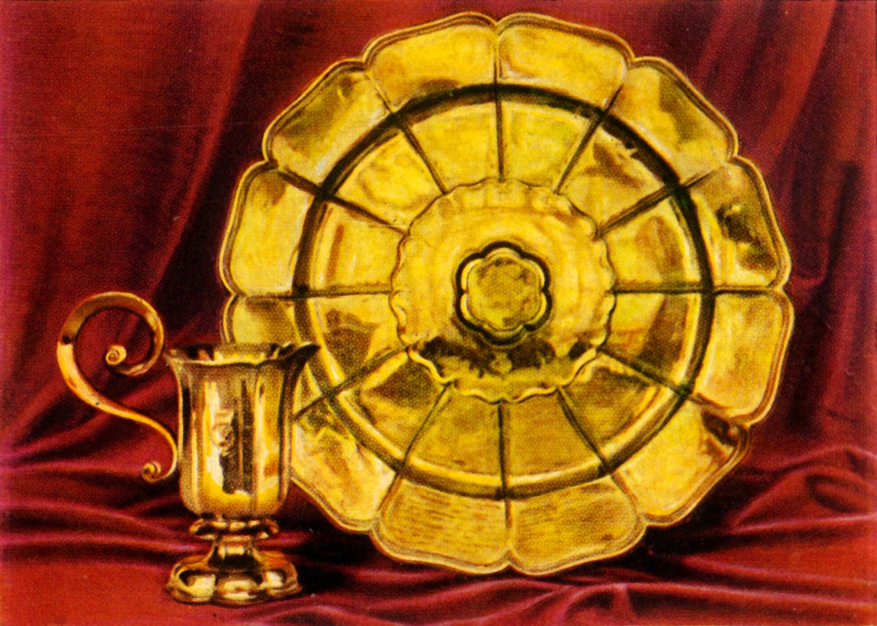 Rose-Water Ewer and Basin, 1938 by Unbekannt