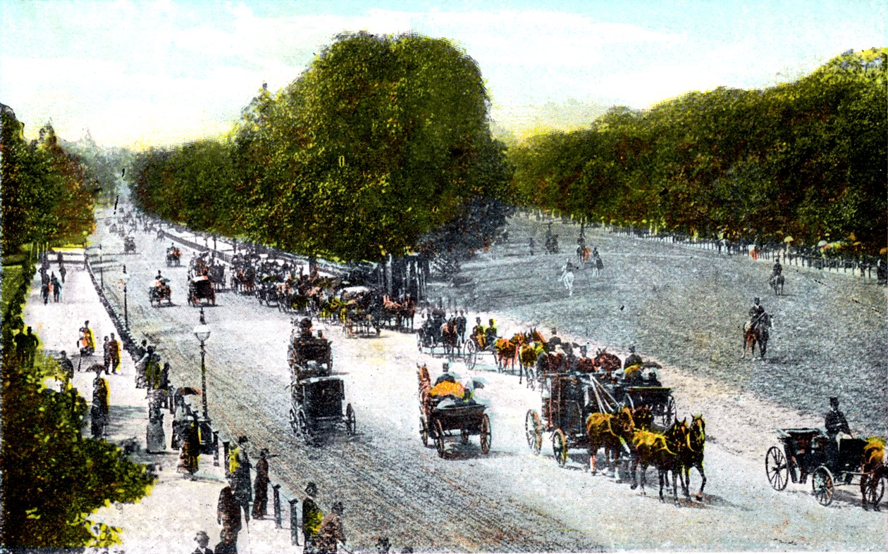 Rotten Row, Hyde Park, London by Unbekannt